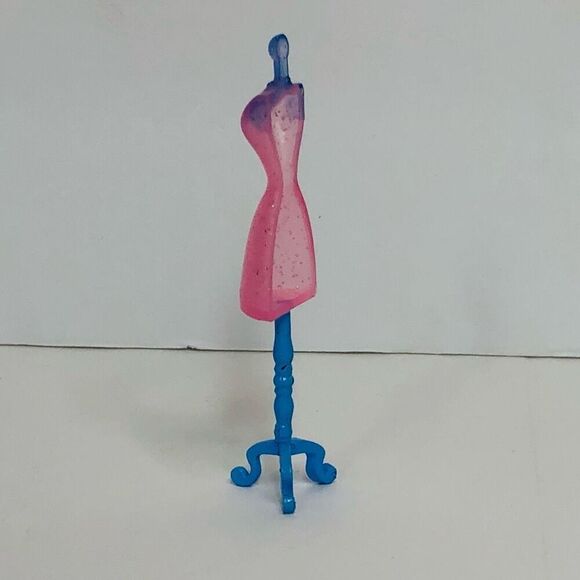 doll house furniture pink and blue mannequin stand dress maker polly pocket - Picture 4 of 5